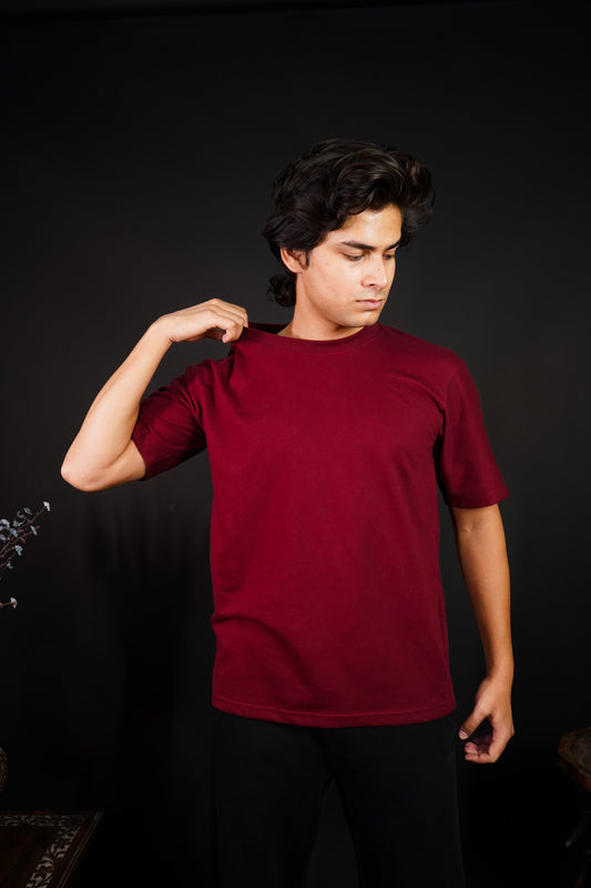 Classic Maroon Oversized t-shirt (unisex) - Albin FashionT-shirtAlbin Fashion