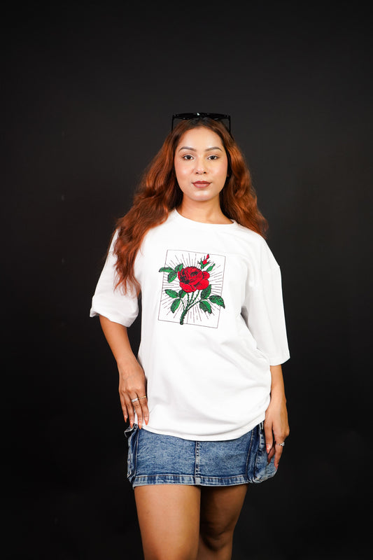 Crimson Bloom - Albin FashionT-shirtAlbin Fashion