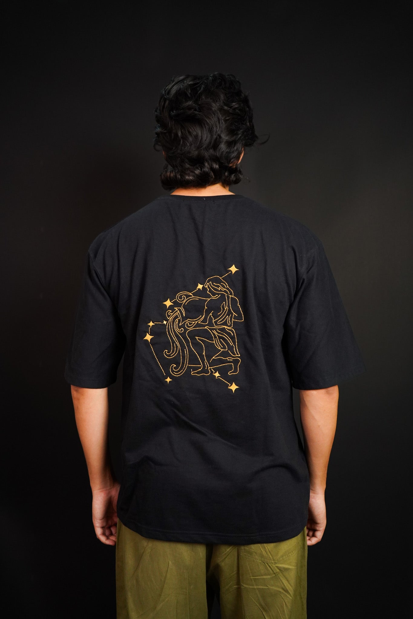 Aquarius (Aquarius themed Embroidered oversize t-shirt, unisex) - Albin FashionT-shirtAlbin Fashion