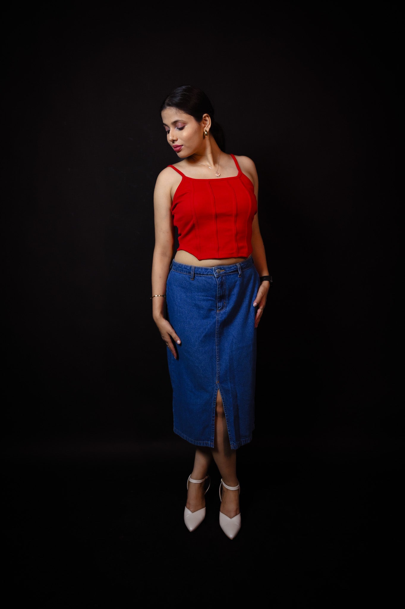 Red Corst Top - Albin Fashioncrop topAlbin Fashion