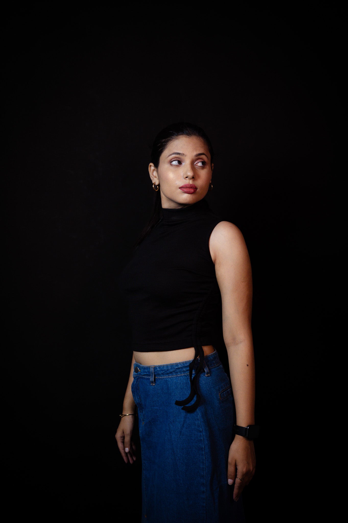 Vogue Turtle Crop (Black) - Albin Fashioncrop topAlbin Fashion