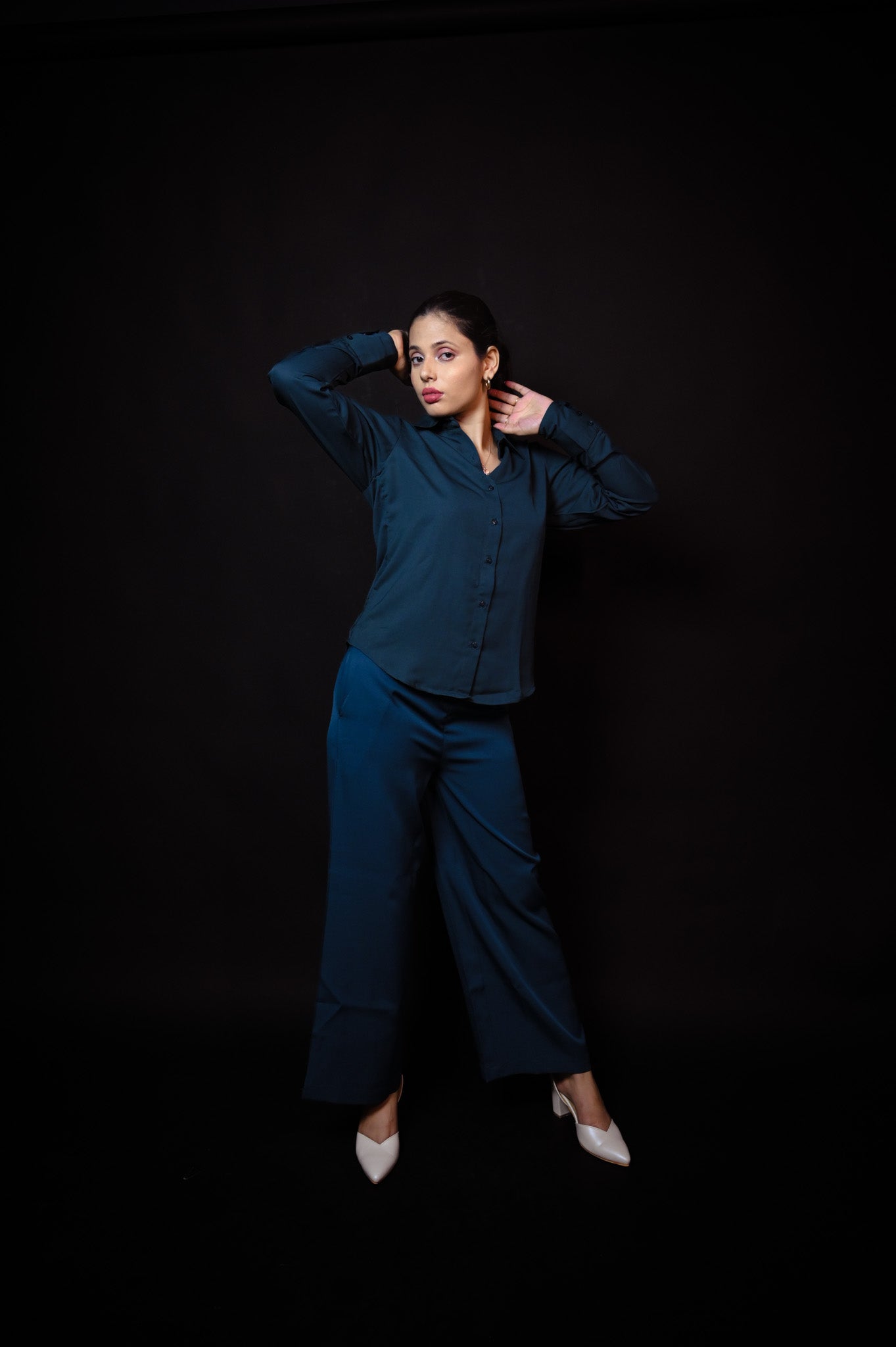 Vogue Green Co - Ord Set Fit - Albin Fashioncrop topAlbin Fashion