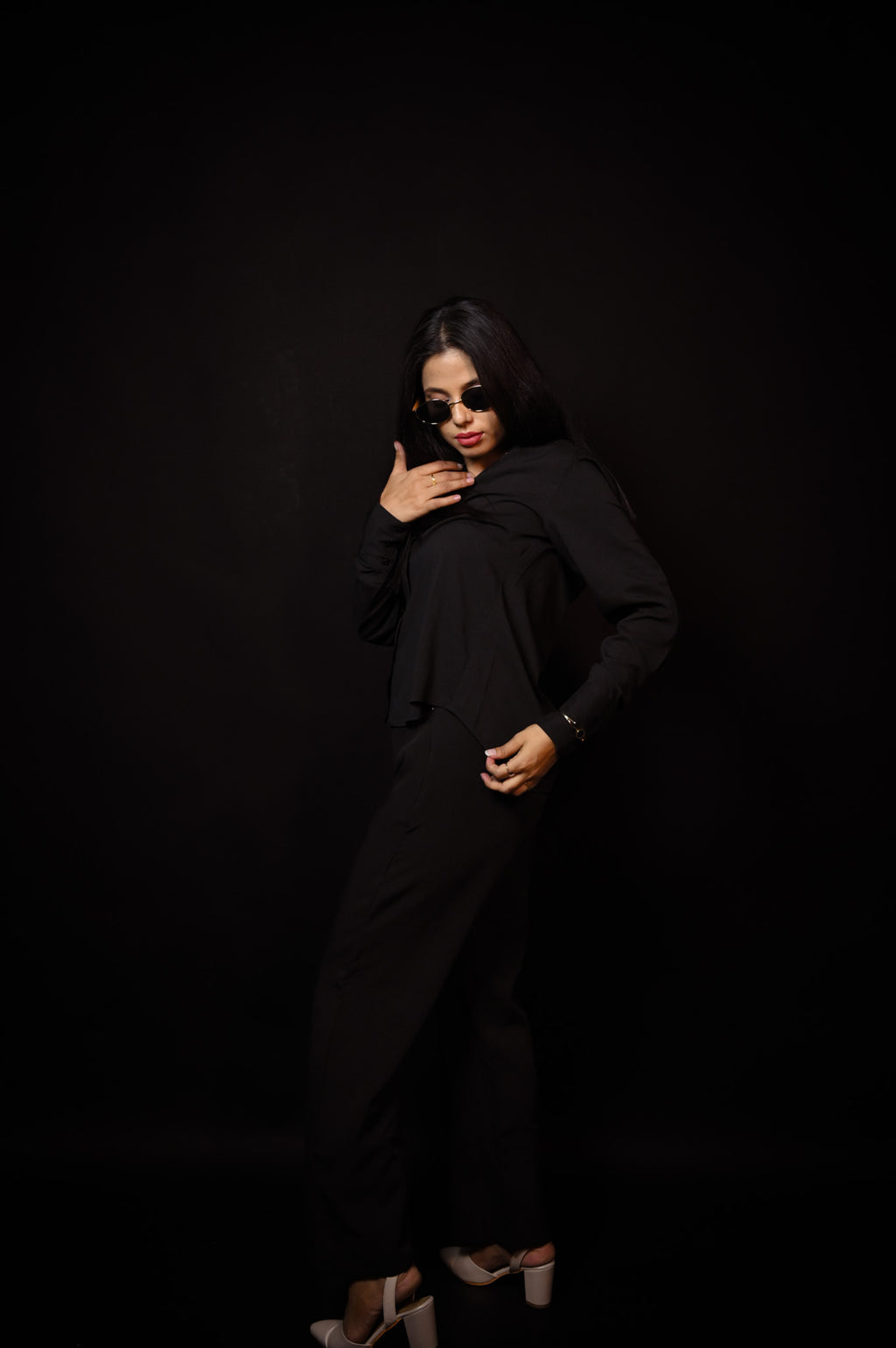 Midnight Black Co - Ord Set - Albin FashionshirtAlbin Fashion