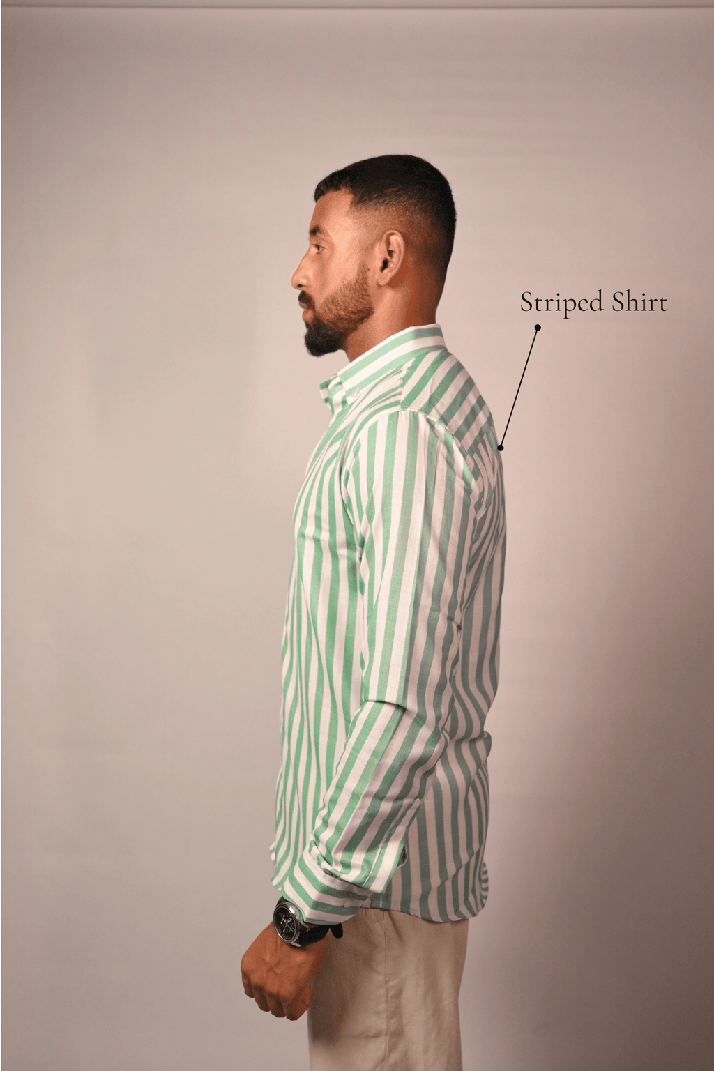Albin green Striped Shirt - Albin FashionAlbin Fashion
