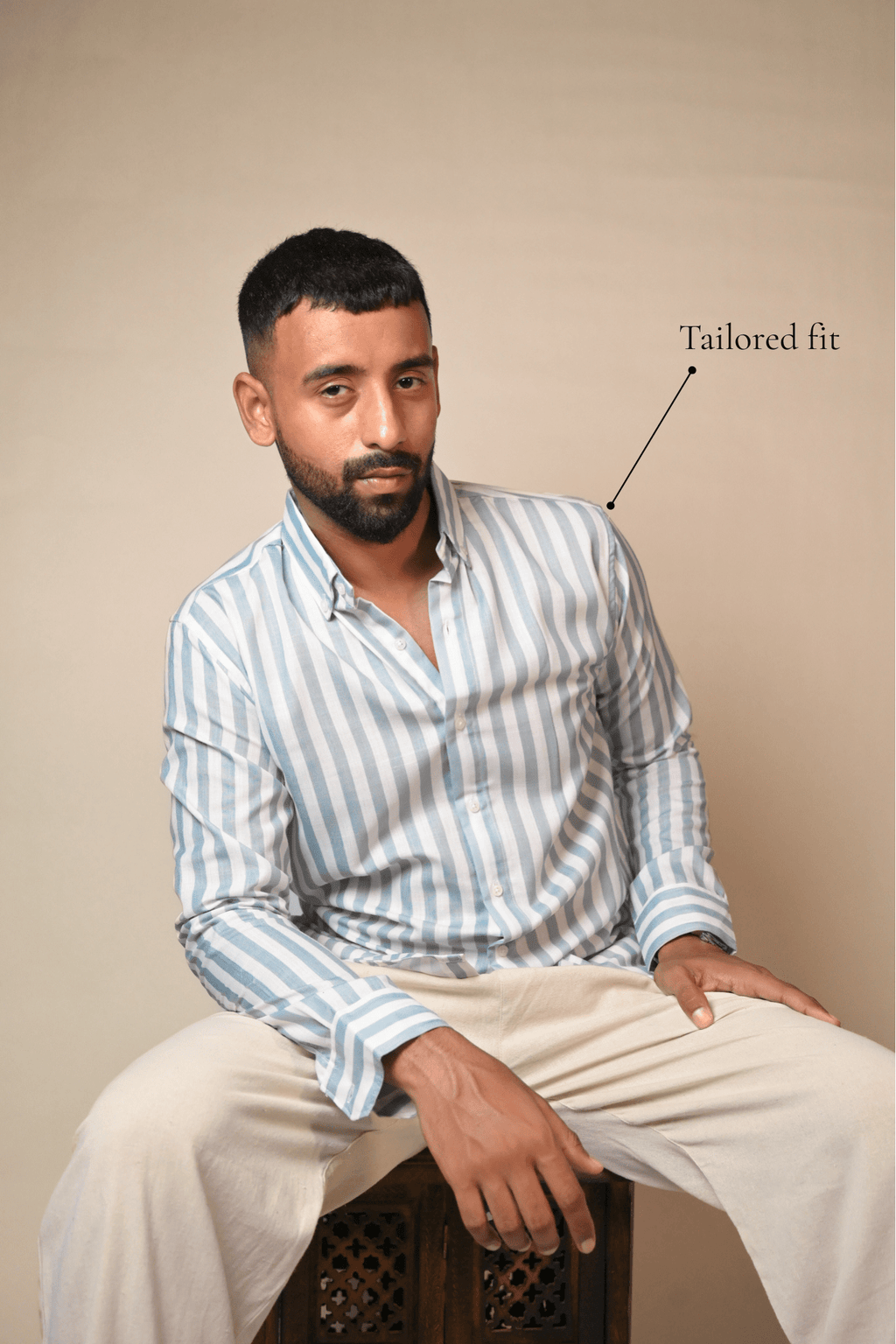 Albin grey Striped Shirt - Albin FashionAlbin Fashion