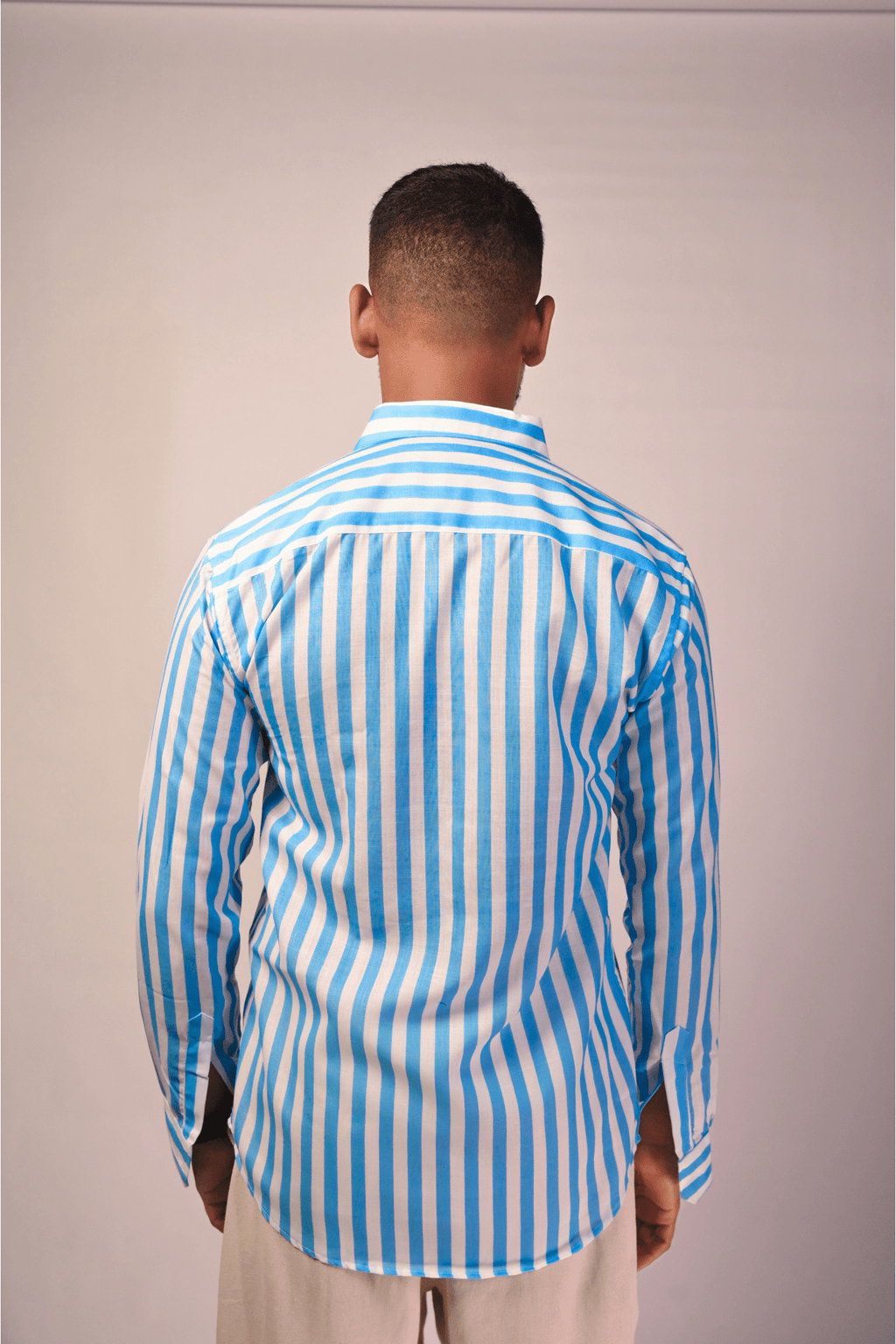 Albin Blue Stripe Shirt - Albin FashionAlbin Fashion