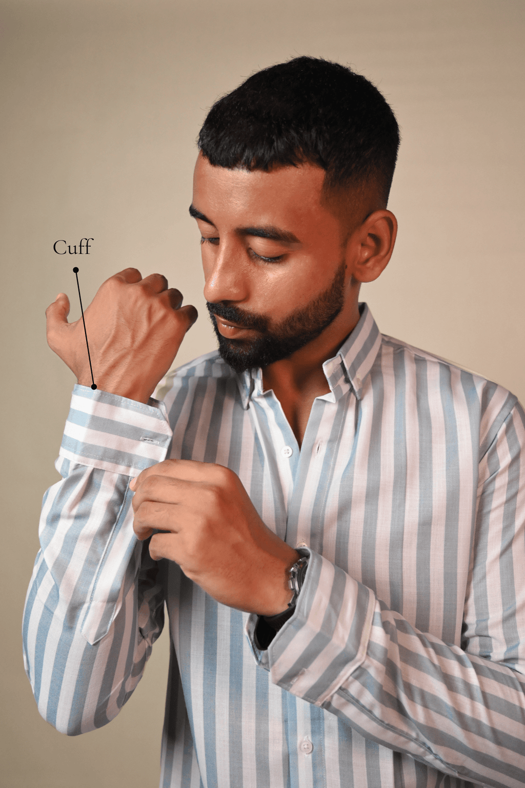 Albin grey Striped Shirt - Albin FashionAlbin Fashion