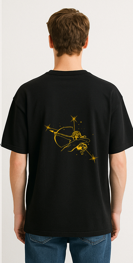 Sagittarius (Sagittarius themed Embroidered oversize t-shirt, unisex)