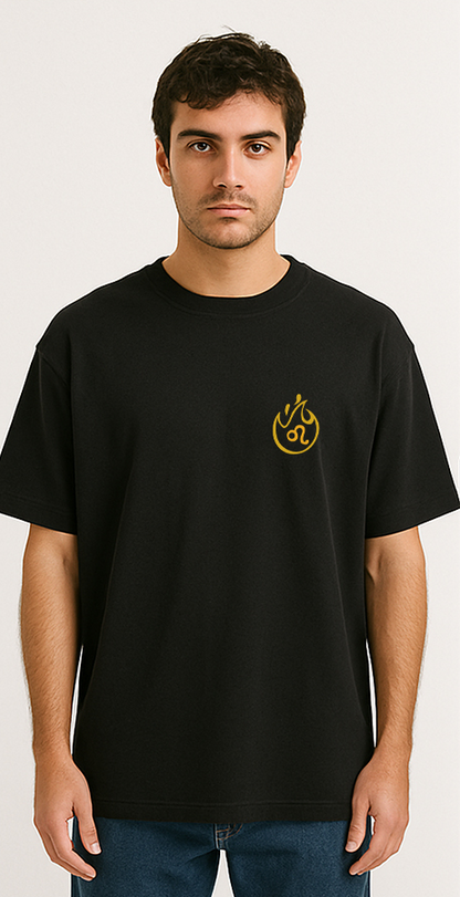 Leo (Leo themed Embroidered oversize t-shirt, unisex)