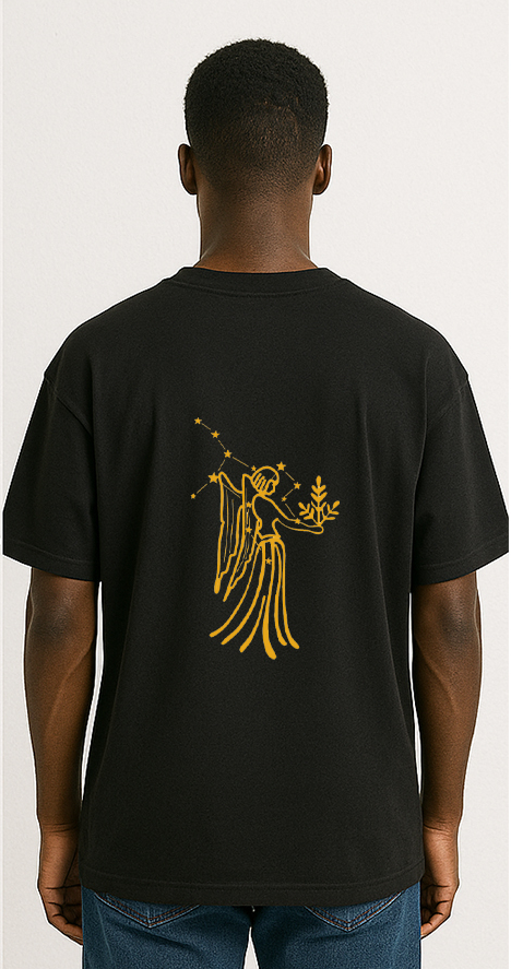 Virgo (Virgo themed Embroidered oversize t-shirt, unisex)