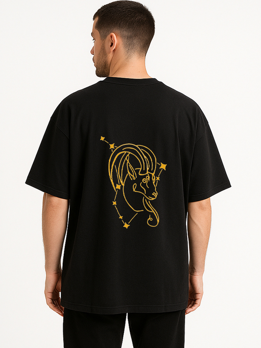 Capricorn (Capricorn themed Embroidered oversize t-shirt, unisex)